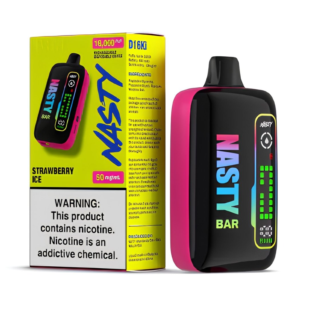 Strawberry ice – NASTY BAR D16Ki Disposable Vapes – Vape wholesaler south africa | Wholesale vape south africa